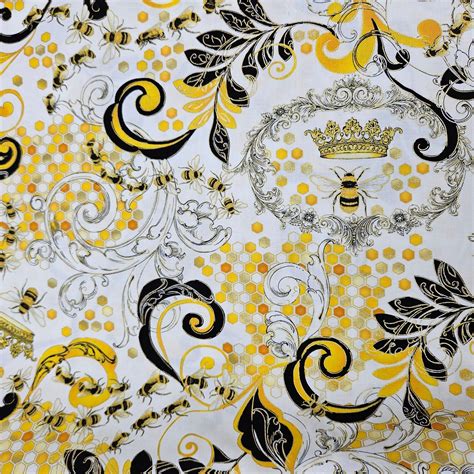 metallic gold quilting fabric|white fabric with gold accents.